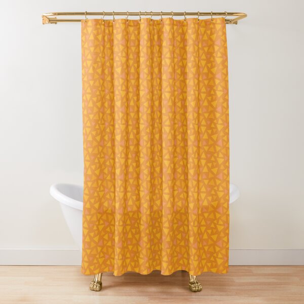 Item preview, Grass Pattern - Orange Autumnal Triangles designed and sold by DCLawrenceUK.