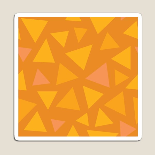 Item preview, Grass Pattern - Orange Autumnal Triangles designed and sold by DCLawrenceUK.