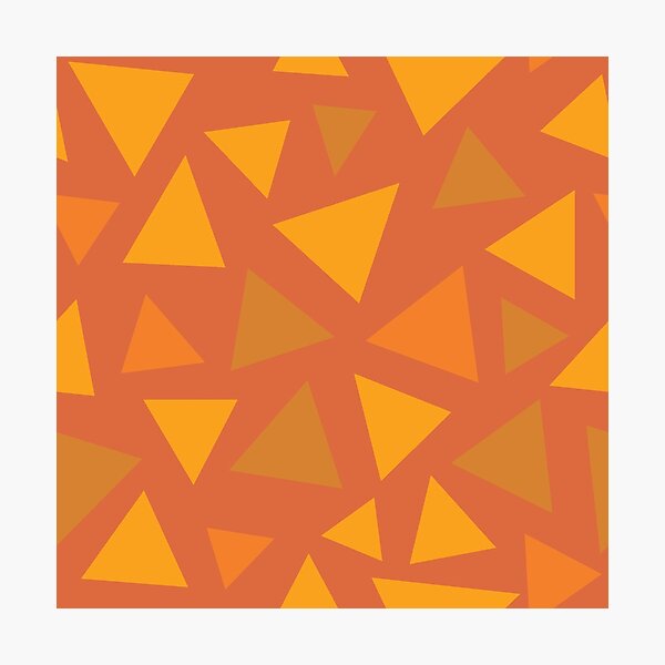 Item preview, Grass Pattern - Reddy Autumnal Triangles designed and sold by DCLawrenceUK.