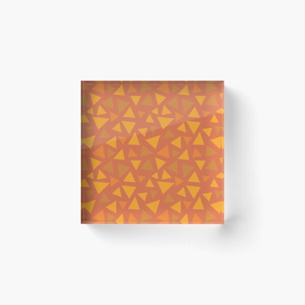 Item preview, Grass Pattern - Reddy Autumnal Triangles designed and sold by DCLawrenceUK.