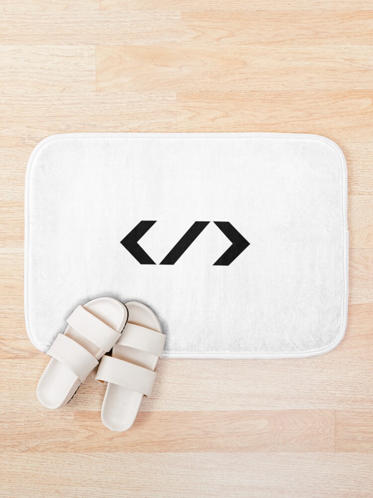 Thumbnail 1 of 6, Bath Mat, HTML End Tag designed and sold by AMangoTees.