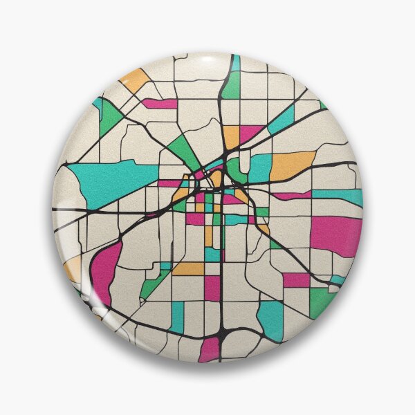 Item preview, Fort Worth, Texas Street Map designed and sold by A Deniz Akerman.