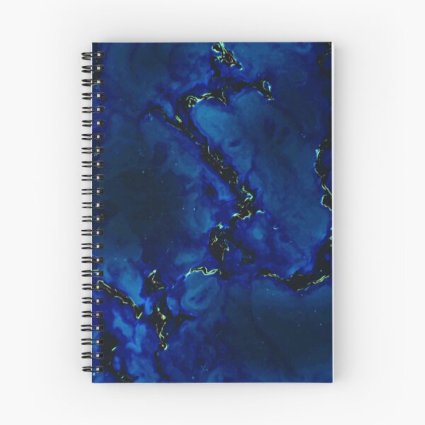 Item preview, Diving into Bliss - blue gold black marble and dot abstract pattern designed and sold by JaycraveDesigns.