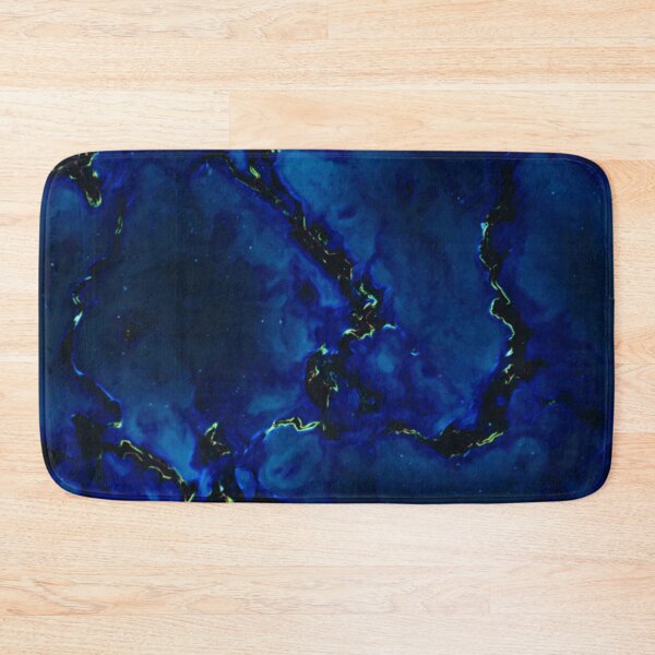 Item preview, Diving into Bliss - blue gold black marble and dot abstract pattern designed and sold by JaycraveDesigns.