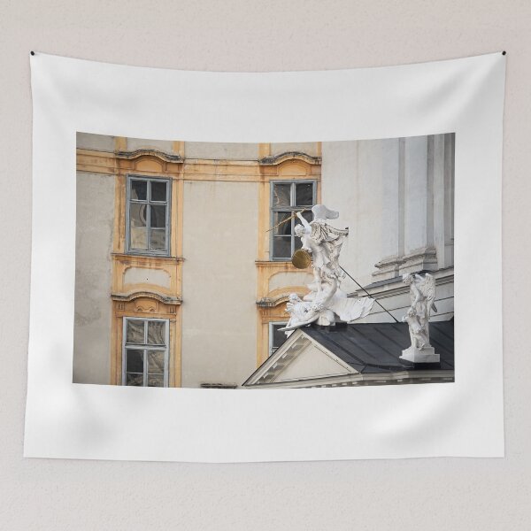 Item preview, statues of angels on the roof Michaeler Platz Vienna Austria designed and sold by goceris.