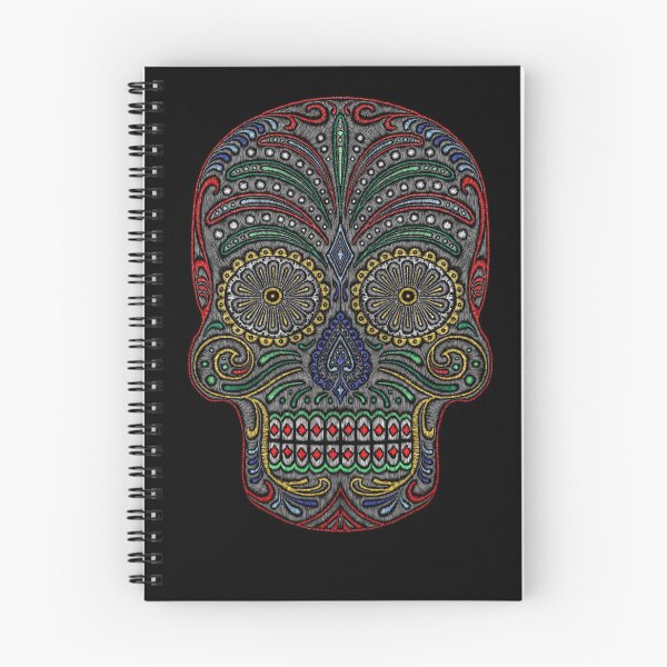 Item preview, skull with stiches mexican inspiration designed and sold by cat poe.