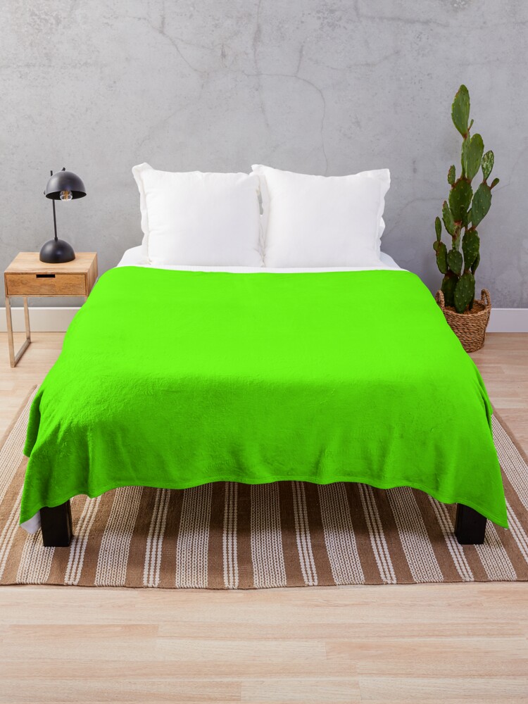 Bright green online blanket