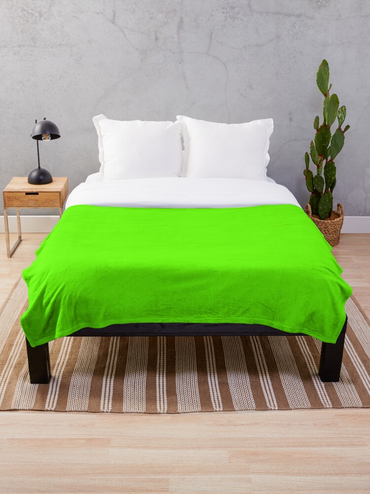 Bright green blanket sale