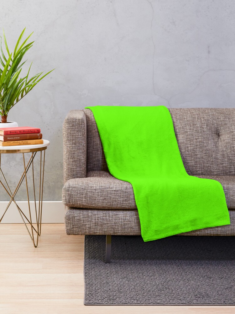 Bright discount green throw