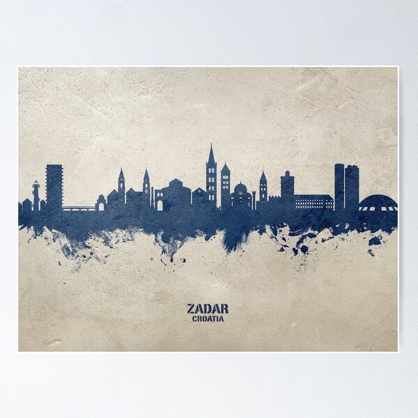 Item preview, Zadar Croatia Skyline designed and sold by ArtPrints.