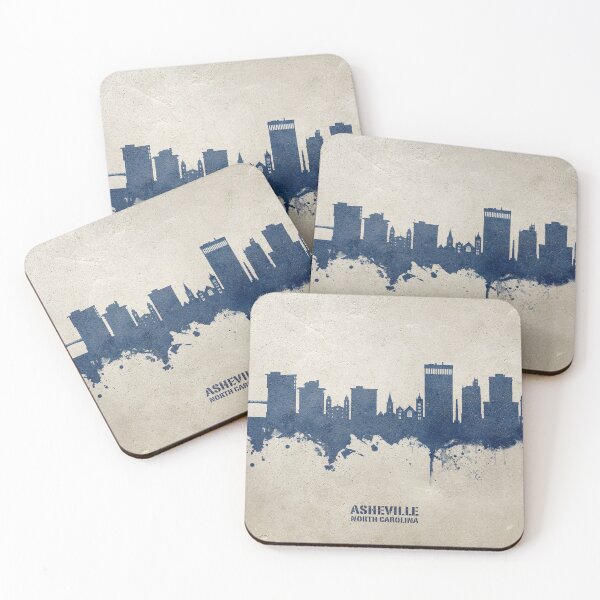 Item preview, Asheville North Carolina Skyline designed and sold by ArtPrints.
