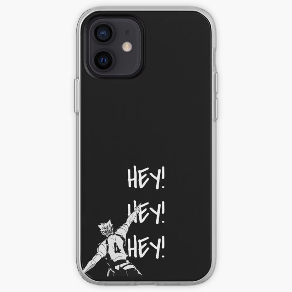 Haikyuu!, Bokuto, Fukudorani's Ace, Hey Hey Hey, Texte blanc Coque souple iPhone