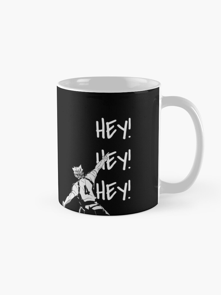 Alternate view of Haikyuu!,Bokuto, Fukudorani's Ace, Hey Hey Hey, White Text Mug