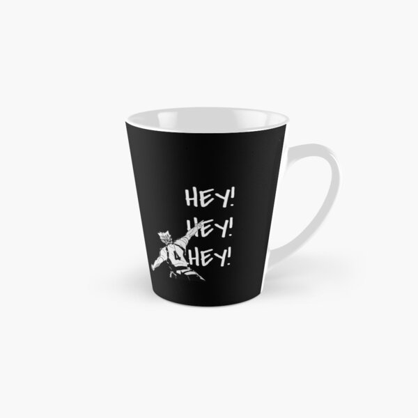Haikyuu !, Bokuto, Fukudoranis Ass, Hey Hey Hey, weißer Text Tasse (konisch)