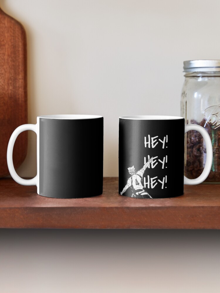 Alternate view of Haikyuu!,Bokuto, Fukudorani's Ace, Hey Hey Hey, White Text Mug