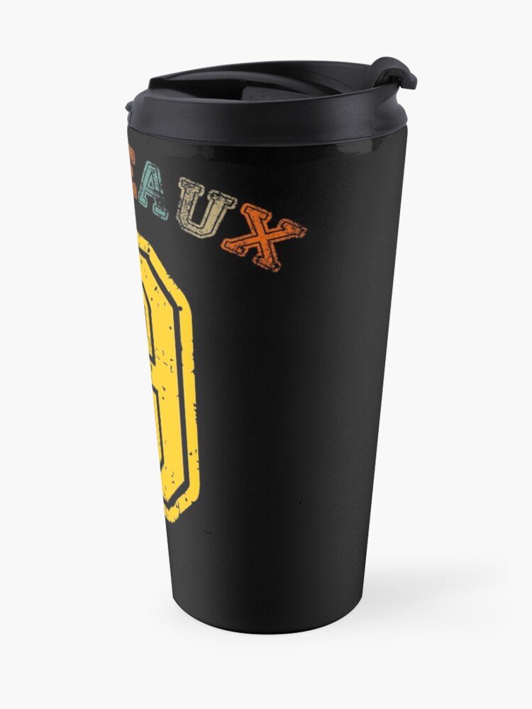 Alternate view of Funny Louisiana Joe Burreaux 9 Fan Gear - Camiseta De Futbol, Color Morado Travel Mug