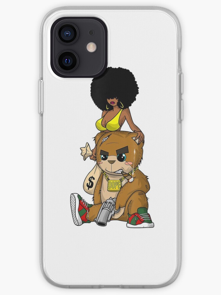 Hip Hop Bear Gangster Rap Hustle Hard Get Money iPhone Case