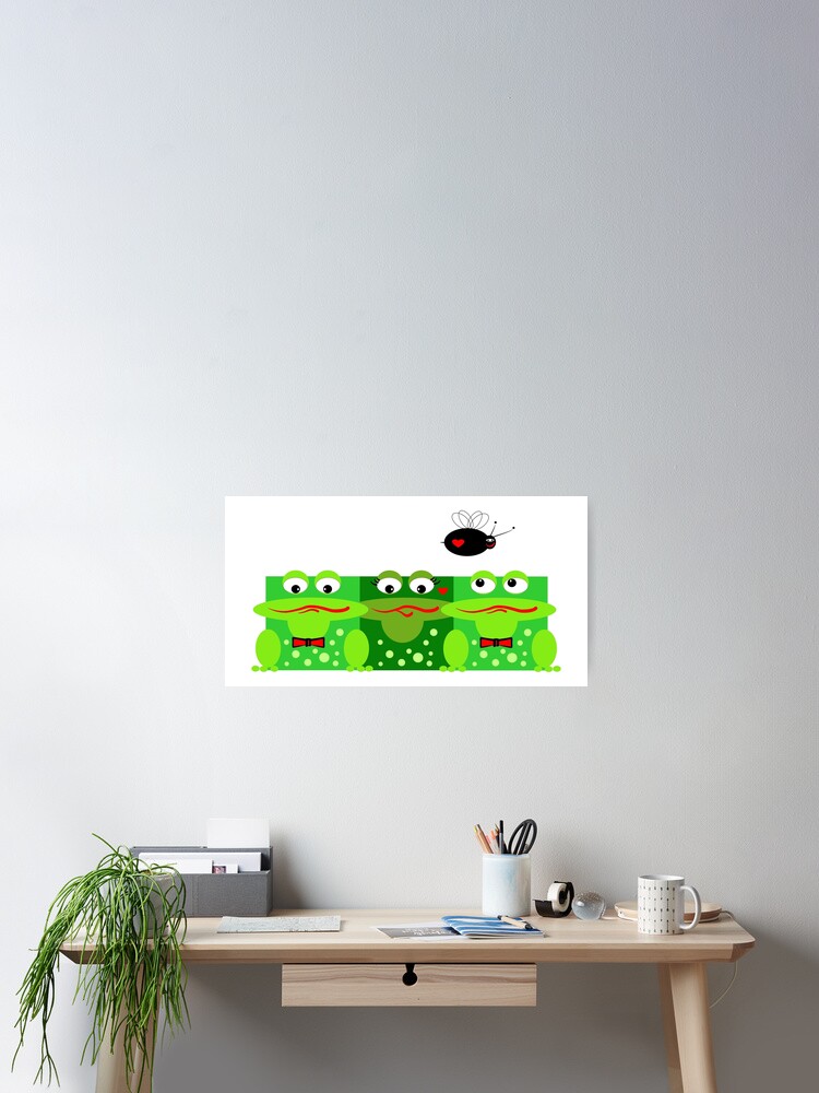 Thumbnail 2 of 3, Poster, Ribbit Ribbit! designed and sold by cuprum.