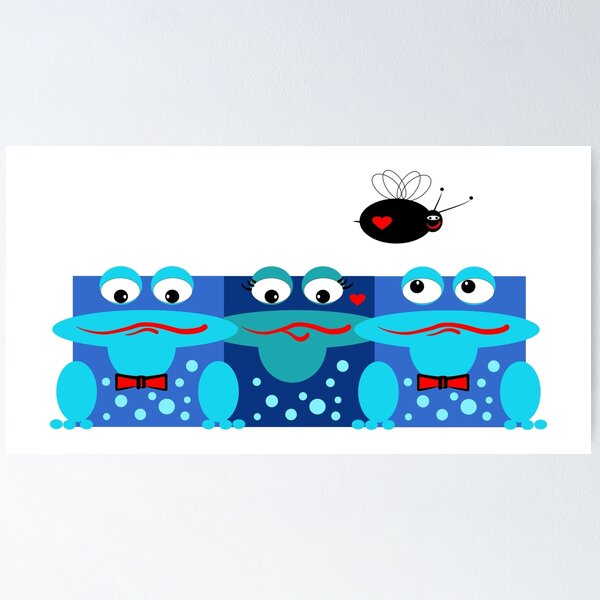 Item preview, Ribbit Azul designed and sold by cuprum.