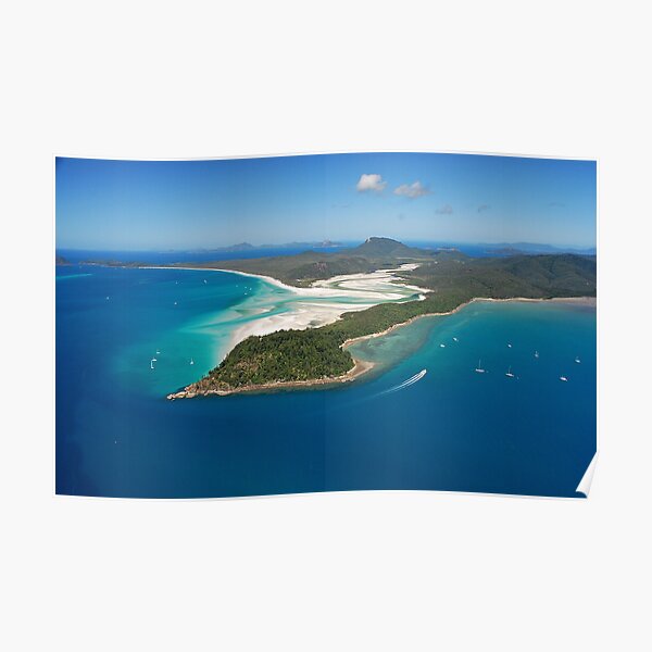 Whitehaven Beach, Tongue Point and Hill Inlet Poster