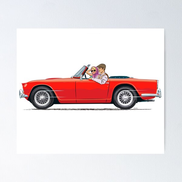 Item preview, Signal Red TR4 with optional wire wheels designed and sold by Bigs66.