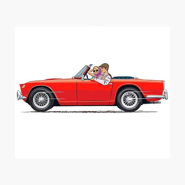 Item preview, Signal Red TR4 with optional wire wheels designed and sold by Bigs66.