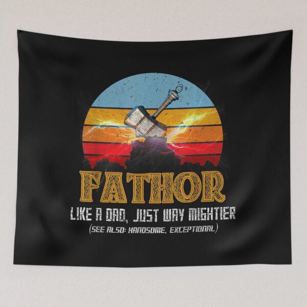 Item preview, Fa-thor Like Dad Just Way Mightier Hero Father Day Gift designed and sold by marymc curdy ⭐⭐⭐⭐⭐.