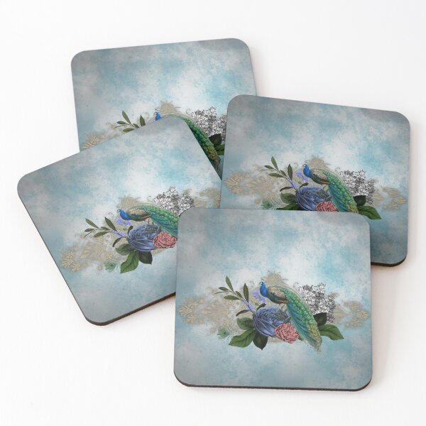 Item preview, Wonderful peacock with flowers designed and sold by nicky2342.