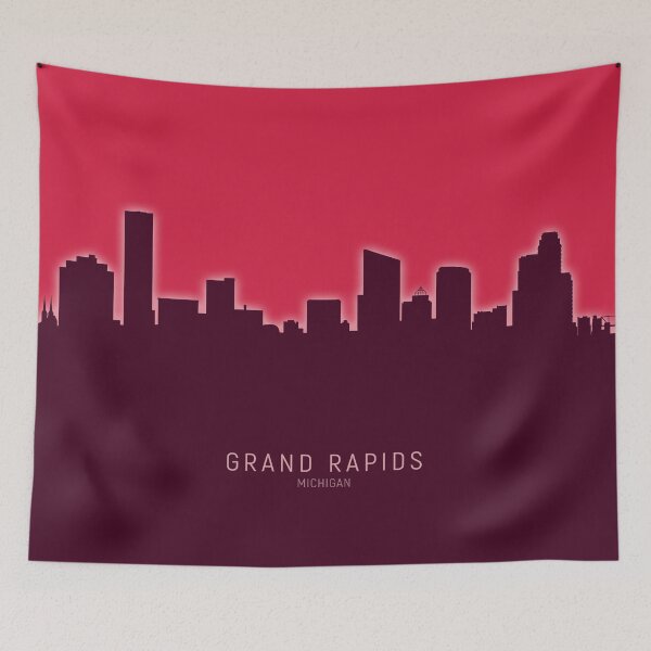 Item preview, Grand Rapids Michigan Skyline designed and sold by ArtPrints.