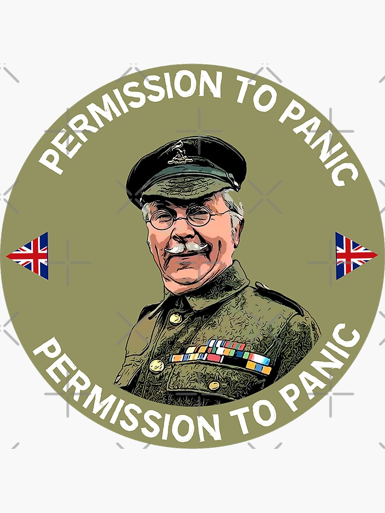 "Don't Panic Lance Corporal Jones t shirt - Funny Classic British Dads