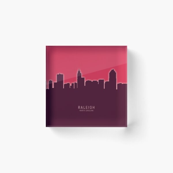 Item preview, Raleigh North Carolina Skyline designed and sold by ArtPrints.