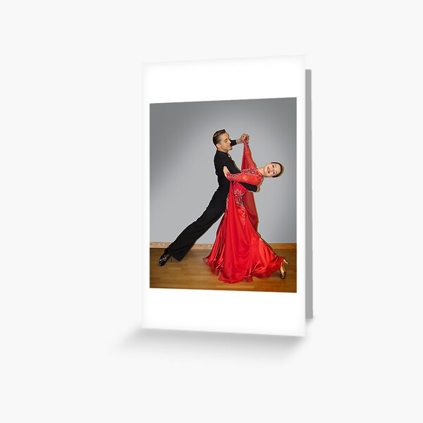 Black and Red Greeting Card