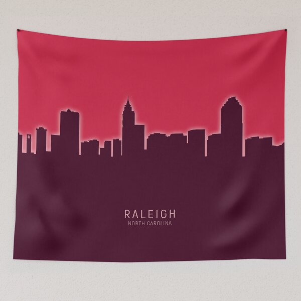 Item preview, Raleigh North Carolina Skyline designed and sold by ArtPrints.