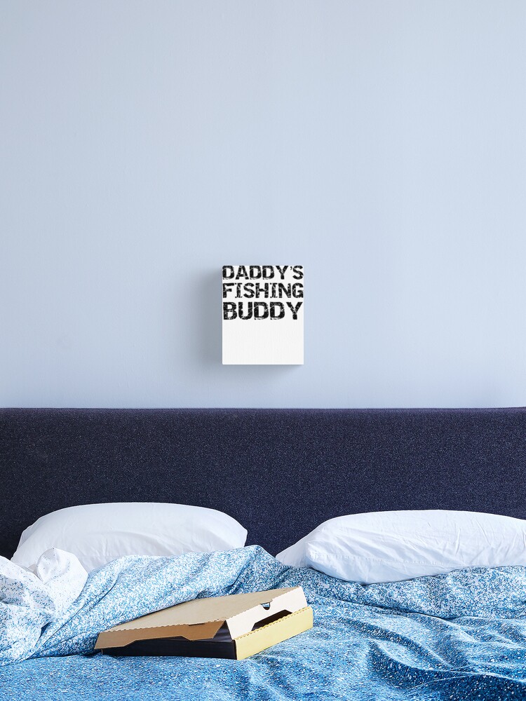 Imagen 2 de 3, Lienzo con la obra Kid's Gift Daddy's Fishing Buddy Father's Day Gift, diseñada y vendida por TNDesignStudio.