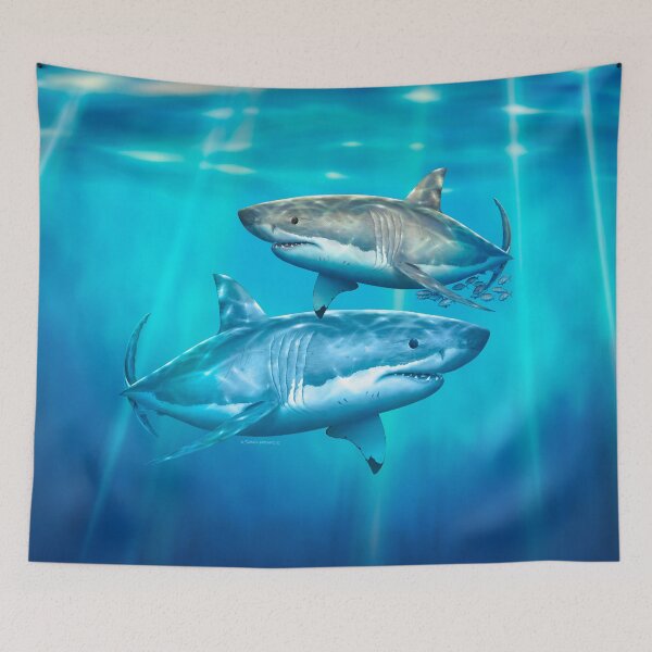 Item preview, Neptune White Shark designed and sold by David Pearce Marine Art.