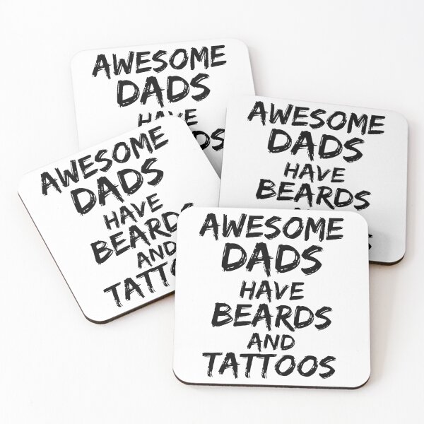 Item preview, Man Gift Awesome Dads Have Beards and Tattoos Father's Day Gift designed and sold by TNDesignStudio.
