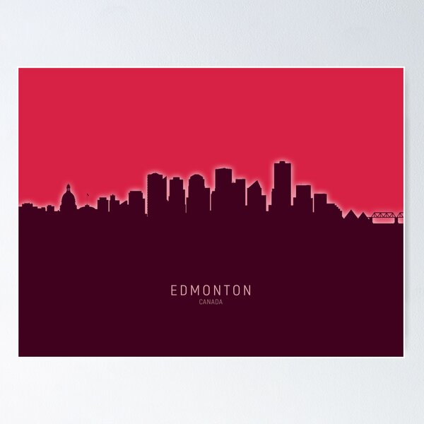 Artikelvorschau, Edmonton Canada Skyline entworfen und verkauft von ArtPrints.