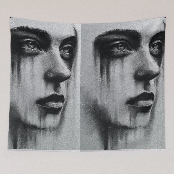 Item preview, mascara smudged face  designed and sold by johnnyssandart.