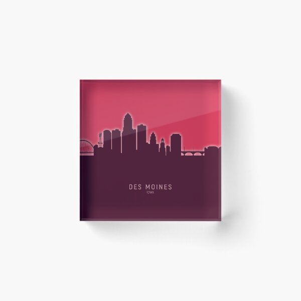 Item preview, Des Moines Iowa Skyline designed and sold by ArtPrints.
