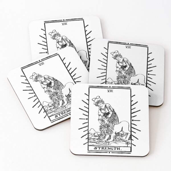Item preview, VINTAGE TAROT CARD, STRENGTH CARD, OCCULT, TAROT designed and sold by Olivernaessens.