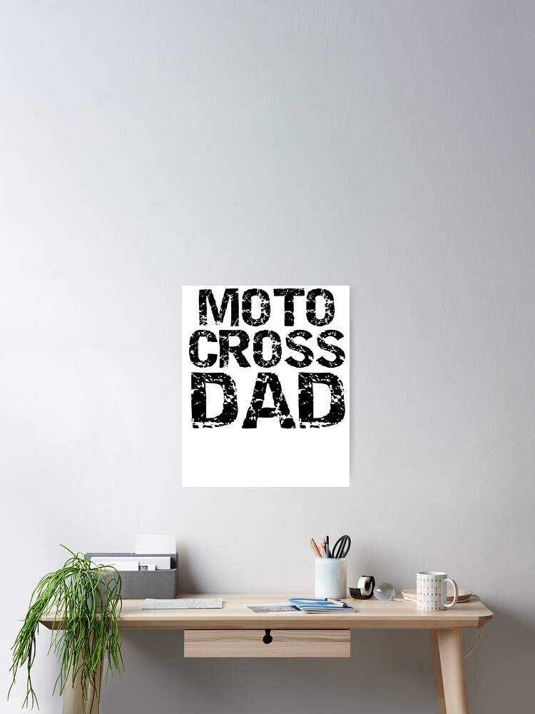 Imagen 2 de 3, Póster con la obra Motocross Dad Father's Day Gift, diseñada y vendida por TNDesignStudio.