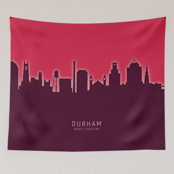 Item preview, Durham North Carolina Skyline designed and sold by ArtPrints.