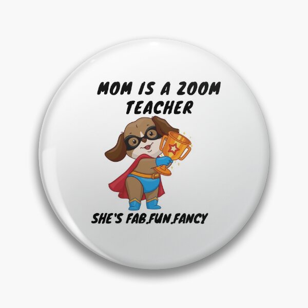 Item preview, Funny Mom is a Zoom Teacher Online Homeschool Gear| Zoom Teacher Online Gear| Dog Mom Quarantine Succs Online Teacher Gear designed and sold by GmolahUnlimited.