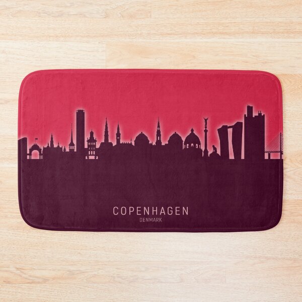 Item preview, Copenhagen Denmark Skyline designed and sold by ArtPrints.
