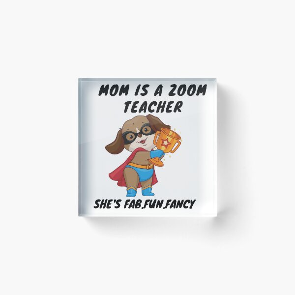 Item preview, Funny Mom is a Zoom Teacher Online Homeschool Gear| Zoom Teacher Online Gear| Dog Mom Quarantine Succs Online Teacher Gear designed and sold by GmolahUnlimited.