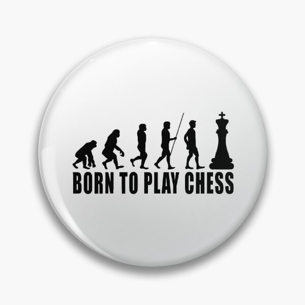 Item preview, Born To Play Chess - Evolution Chess designed and sold by SmartStyle.