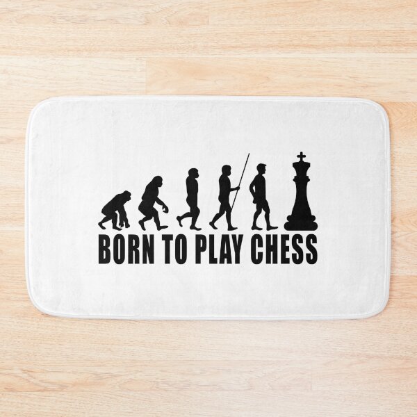 Item preview, Born To Play Chess - Evolution Chess designed and sold by SmartStyle.