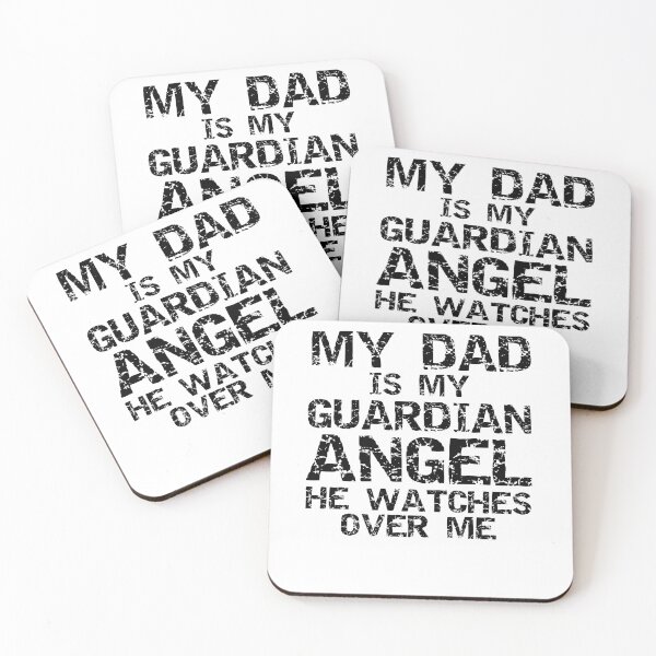 Artikelvorschau, My Dad is My Guardian Angel He Watches Over Me Father's Day Gift entworfen und verkauft von TNDesignStudio.