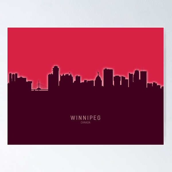 Item preview, Winnipeg Canada Skyline designed and sold by ArtPrints.