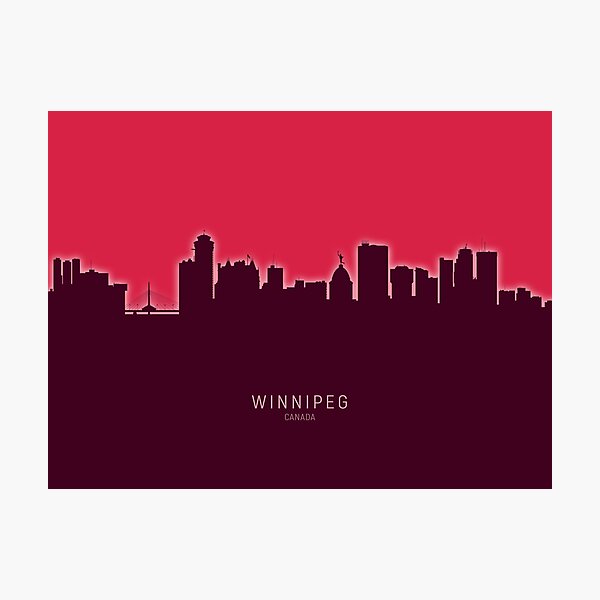 Item preview, Winnipeg Canada Skyline designed and sold by ArtPrints.
